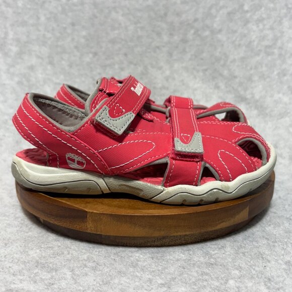 Timberland Sandals Little Kid 13 Pink Adventure Seeker Closed Toe - Picture 1 of 11